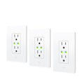 Eve Energy Outlet (Matter) 3-Pack – Smart Outlet & Power Meter, App & Voice Control, No Bridge, Thread, Works with Apple Home, Alexa, Google Home, SmartThings, 100% Privacy, Requires Thread Router
