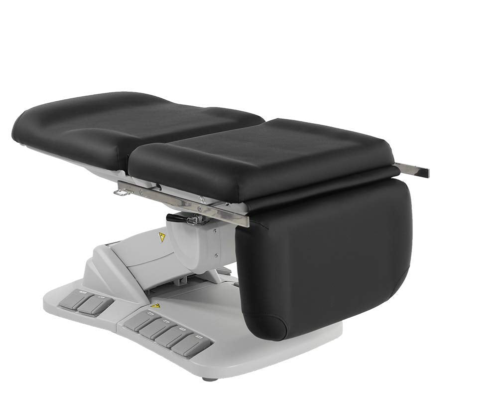 SKINACT Kana Electric Treatment Table with Stirrups Included (Black)