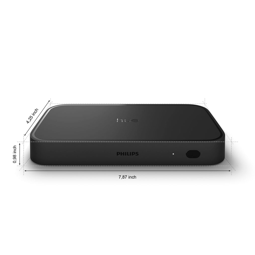 Philips Hue Play HDMI Sync Box 8K, Syncs up to 10 Hue Lights with Video Games, Movies, and Music, Requires Bridge, Supports Dolby Vision HDR10+, Control with App