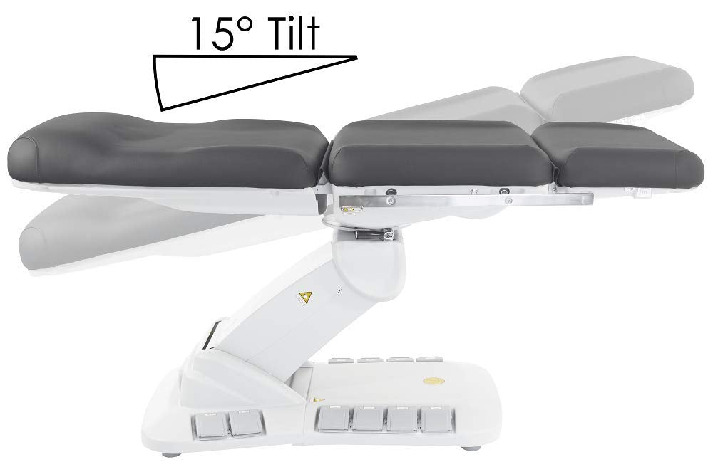 SKINACT Kana Electric Treatment Table with Stirrups Included (Black)