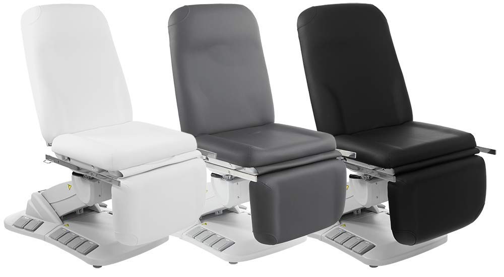 SKINACT Kana Electric Treatment Table with Stirrups Included (Black)