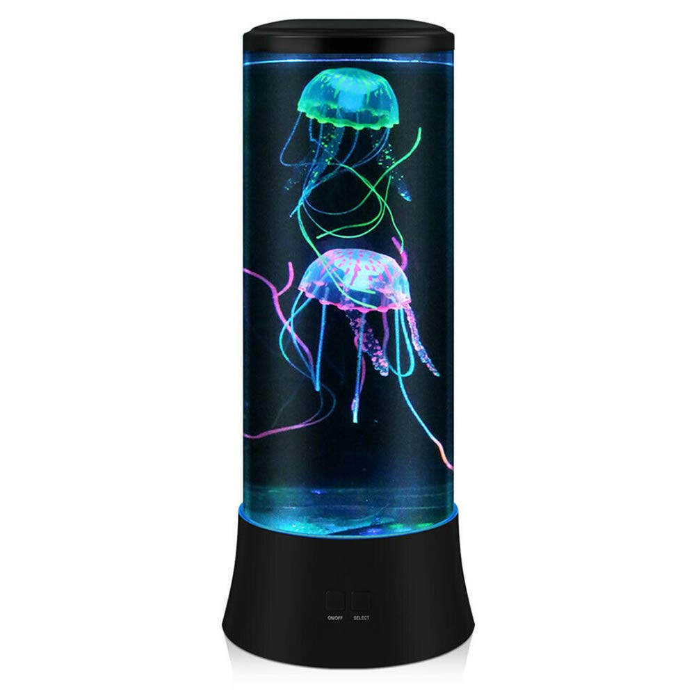 EDIER Jellyfish Lamp, LED Fantasy Jelly Fish Light, 7 Color Setting Jellyfish Tank Table Lamp Decorations for Home Office Decor Great Kids