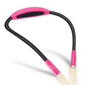 Vekkia Lightweight Neck Reading Light - 3 Colors, 9 Brightness. Rechargeable, Hands - Free, Portable. for Bed Reading, Knitting, Sewing, Crafting. Appeals to Repair & Craft Fans （Pink