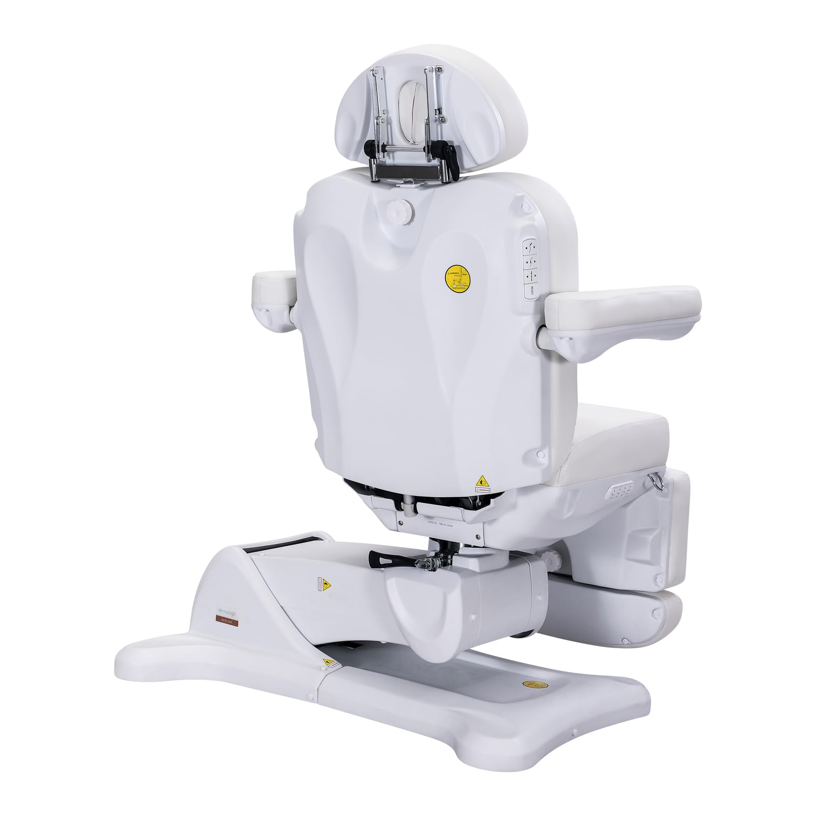 DERMALOGIC Remi II Electric Spa Treatment Table 4 Motors Massage Bed Memory Function Adjustable Height Fluffy Cushion, Spa Resort Salon Tattoo Equipment, White