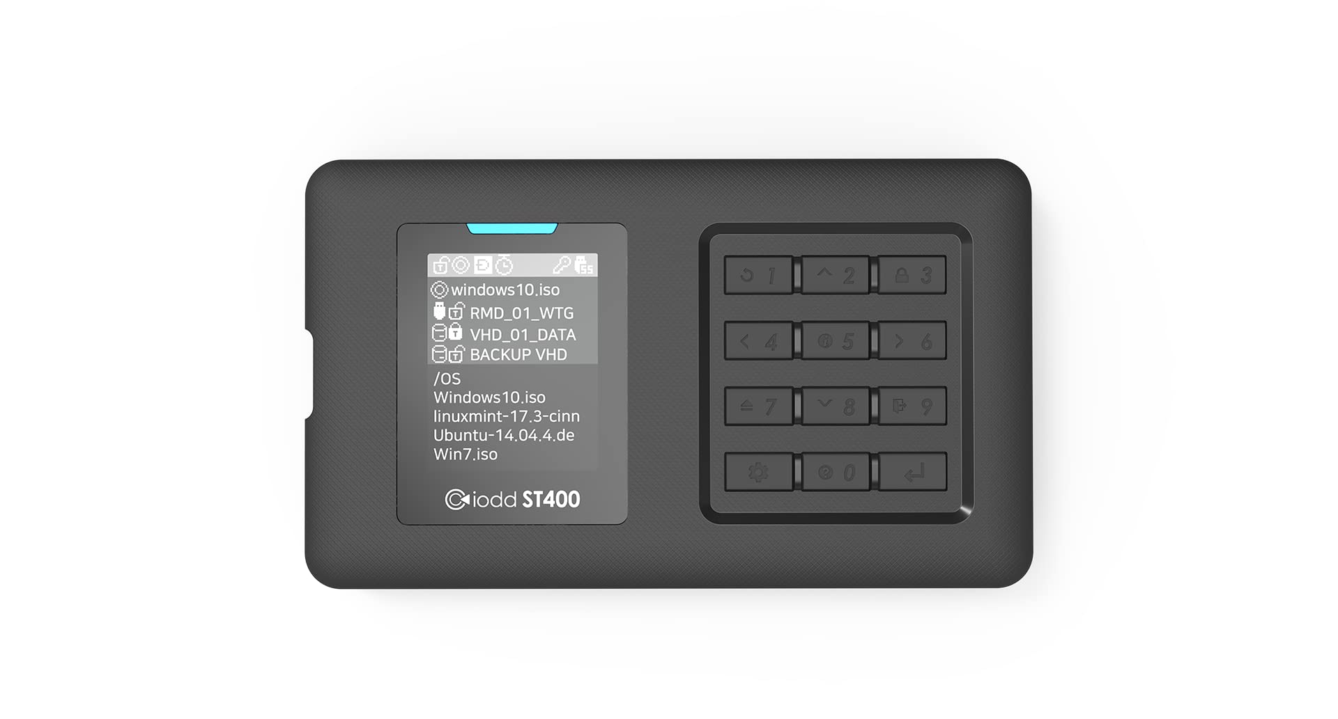 IODD ST400 2.5 inch Enclosure/USB-C/Bootable Virtual ODD&HDD / AES256 Encryption Max up to 76 Digits/Write Protect / 2541(ST400/USB-C Type/Next Gen Model) Made in Korea