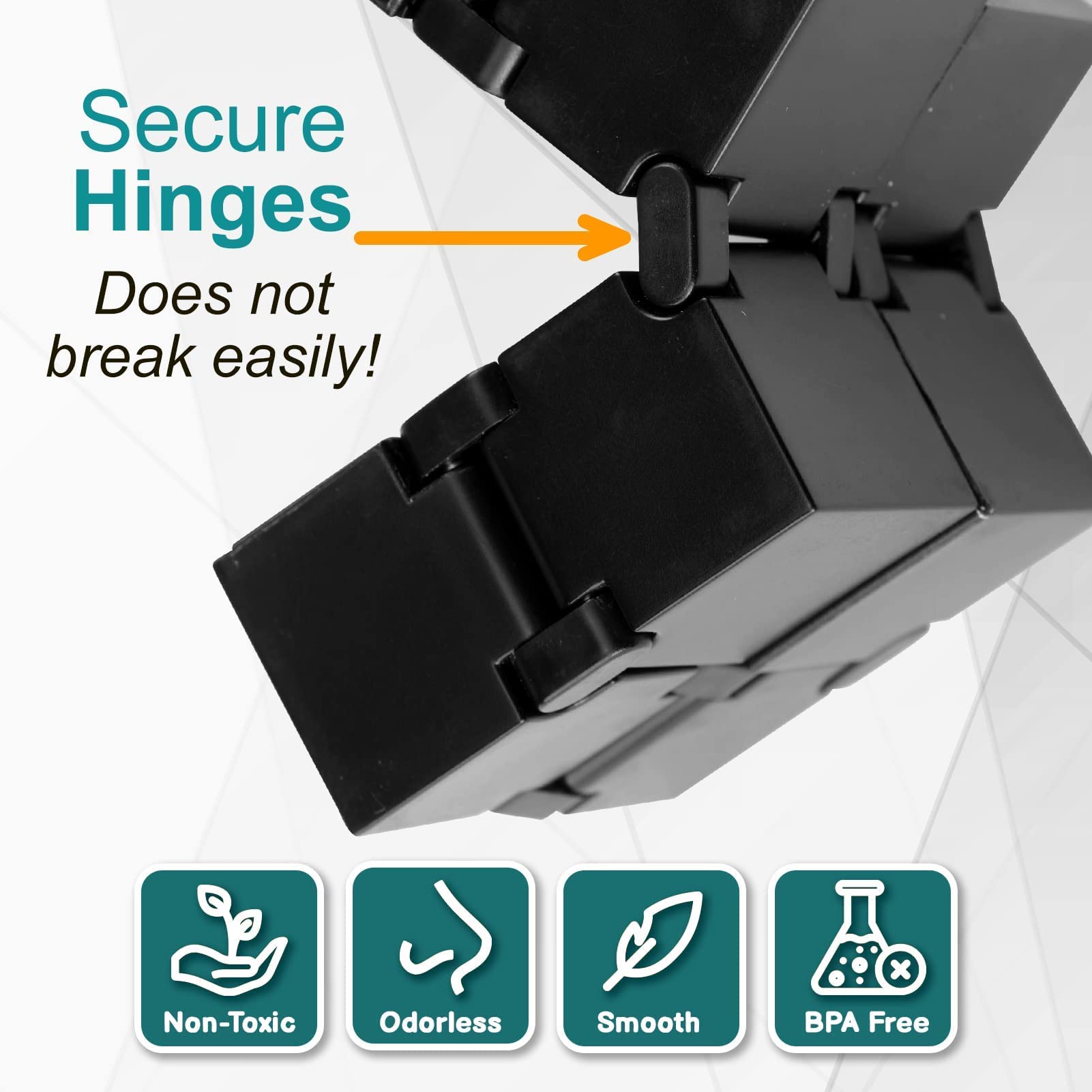 Infinity Cube Sensory Fidget Toy, EDC Fidgeting Game for Kids and Adults, Cool Mini Gadget Best for Calming and Stress Relief and Kill Time, Autism Toys Dementia Gift Stocking Stuffers