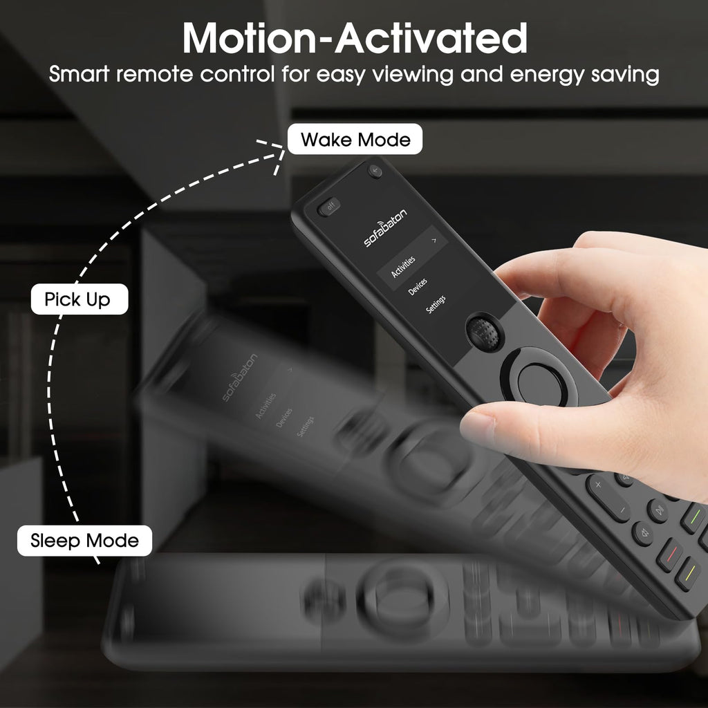 SofaBaton X1S Universal Remote with Hub, Universal Remote Control with One Touch Activities, Customize SofaBaton APP, Compatible with 60 Devices, Compatible with Alexa Google Assistant, Raise to Wake