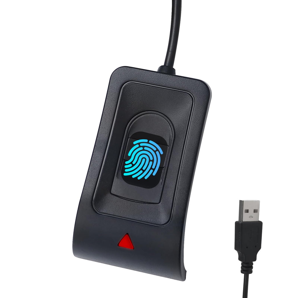 JIAN BOLAND USB Fingerprint Reader Fingerprint for Windows10/11, Windows Hello Automatic Driver Installation with 5ft Extension Cable-Windows Password Free Operation