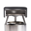 Solo Stove Yukon Pi Fire | Pizza Oven Accessory for Yukon Fire Pit, Incl. Carry Case & Cordierite Pizza Stone, Wood Burning Assembly, Stainless Steel, (H x Dia): 19.1 x 26.5 in