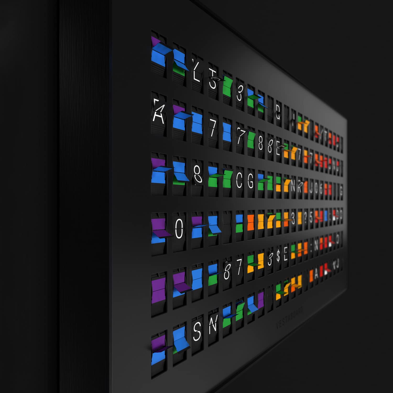 Vestaboard Message Board - Flagship Black - Inspire from Anywhere with The Beautiful 42” Split-Flap Display - Smart Messaging Display