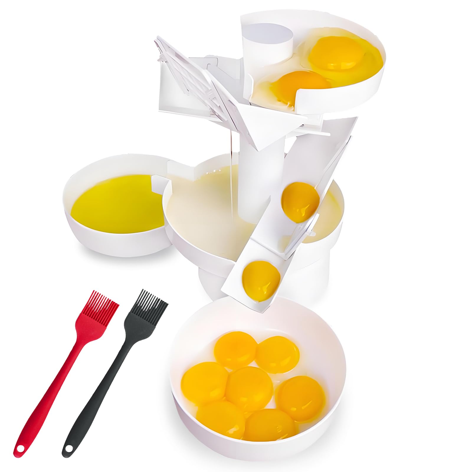 SIMPLEusQ Commercial Egg White Separator,Egg Yolk Separator,Adjustable Egg Filter Splitter Kitchen Tool,Quick Separation,for Baking Cakes,Kitchen Tools for Restaurants