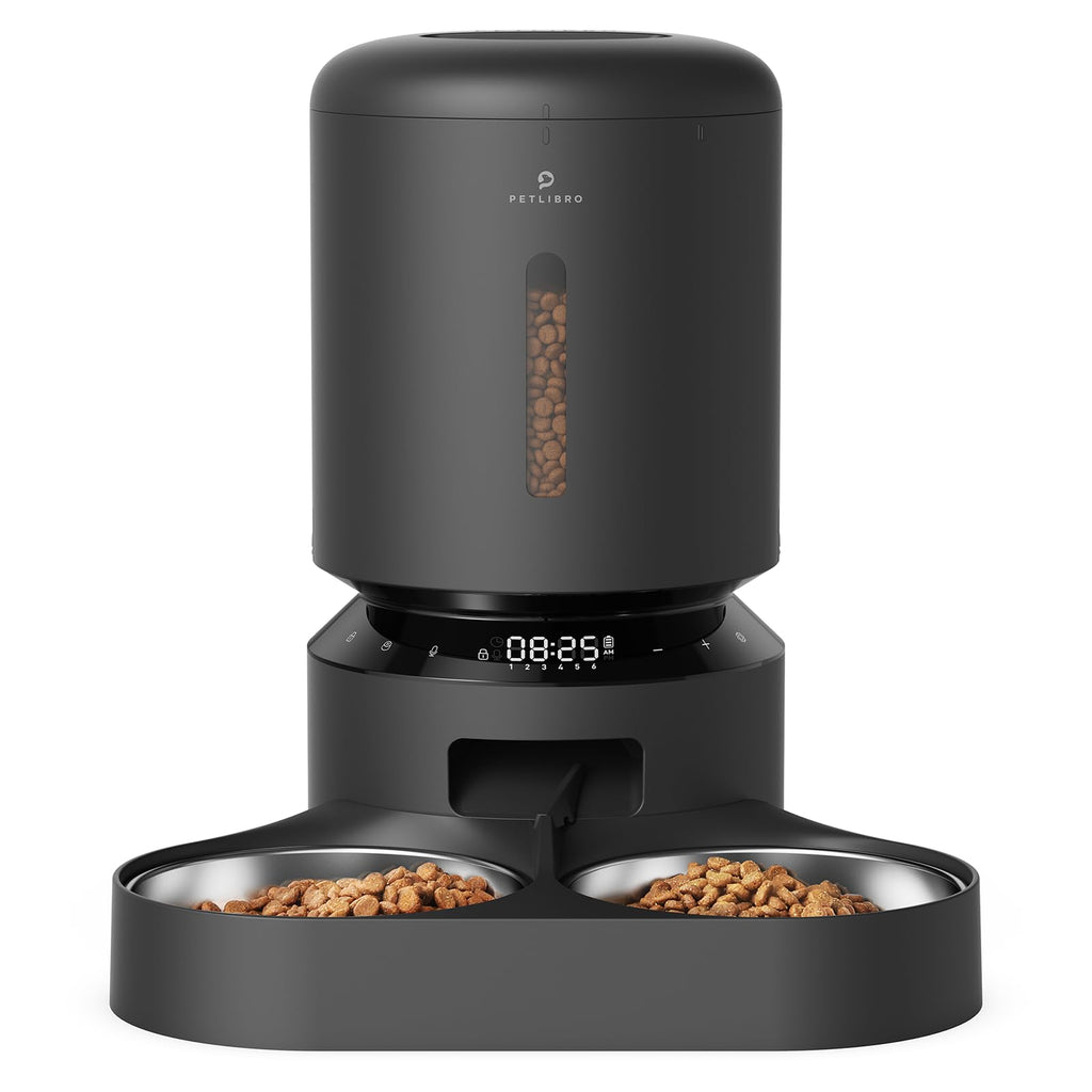 PETLIBRO Automatic Cat Feeder, Auto Pet Food Dispenser with Freshness Preservation, Timed Cats Feeders with Low Food Sensor for Dry Food, Up to 6 Meals Per Day, Granary Pet Feeder for Cats/Dogs
