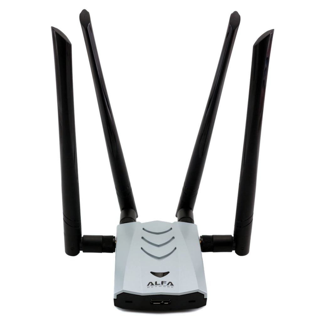 ALFA AC1900 WiFi Adapter - 1900 Mbps 802.11ac Long-Range Dual Band USB 3.0 Wi-Fi Network Adapter w/4x 5dBi External Dual-Band Antennas, TAA Compliant
