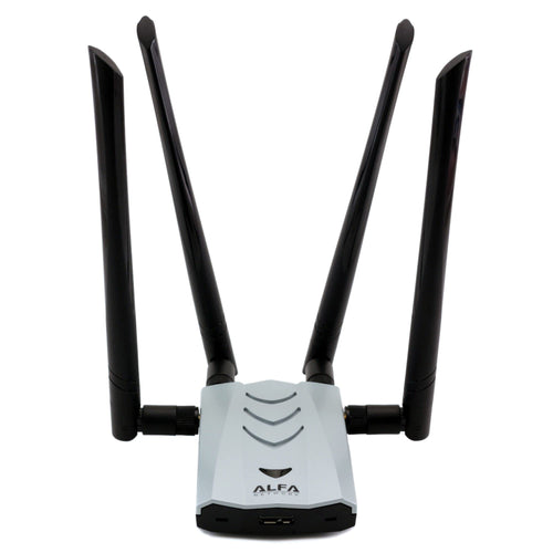 ALFA AC1900 WiFi Adapter - 1900 Mbps 802.11ac Long-Range Dual Band USB 3.0 Wi-Fi Network Adapter w/4x 5dBi External Dual-Band Antennas, TAA Compliant