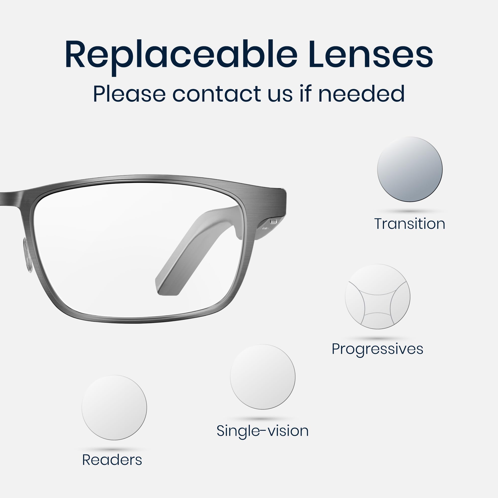 Dymesty AI Smart Glasses with Real-Time Translation & Meeting Transcription Titanium Frame, Bluetooth Open-Ear Audio, Voice Recording, No Camera Privacy-First, ChatGPT & Gemini, 48H Battery,Gray
