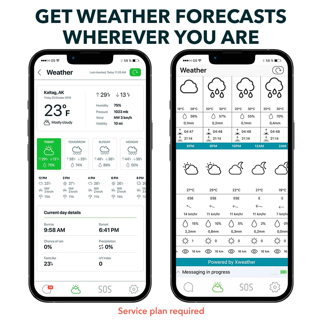 ZOLEO Satellite Communicator – Two-Way Global SMS Text Messenger & Email, Emergency SOS Alerting, Check-in & GPS Location – Android iOS Smartphone Accessory