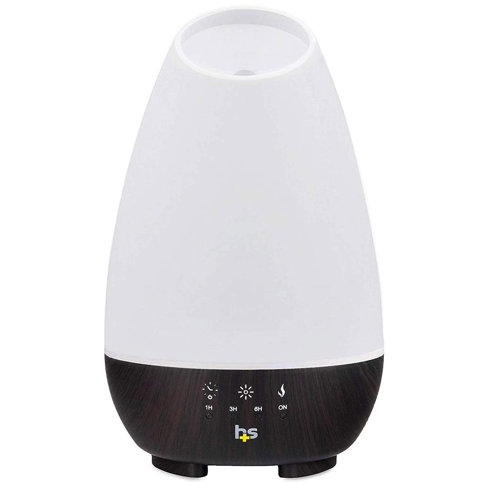 HealthSmart 500ML Essential Oil Diffuser for Large Rooms, Cool Mist Humidifier and Aromatherapy Diffuser, Adjustable Timer, Mist Mode and 7 LED Light Colors, White (Pack of 1)