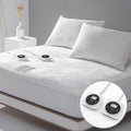 King Size Electric Heated Mattress Pad - Bed Warmer with Memory & Preheat Functions, 12 Heat Settings Dual Control for 1-12 Hours Auto Off, Lighted Button