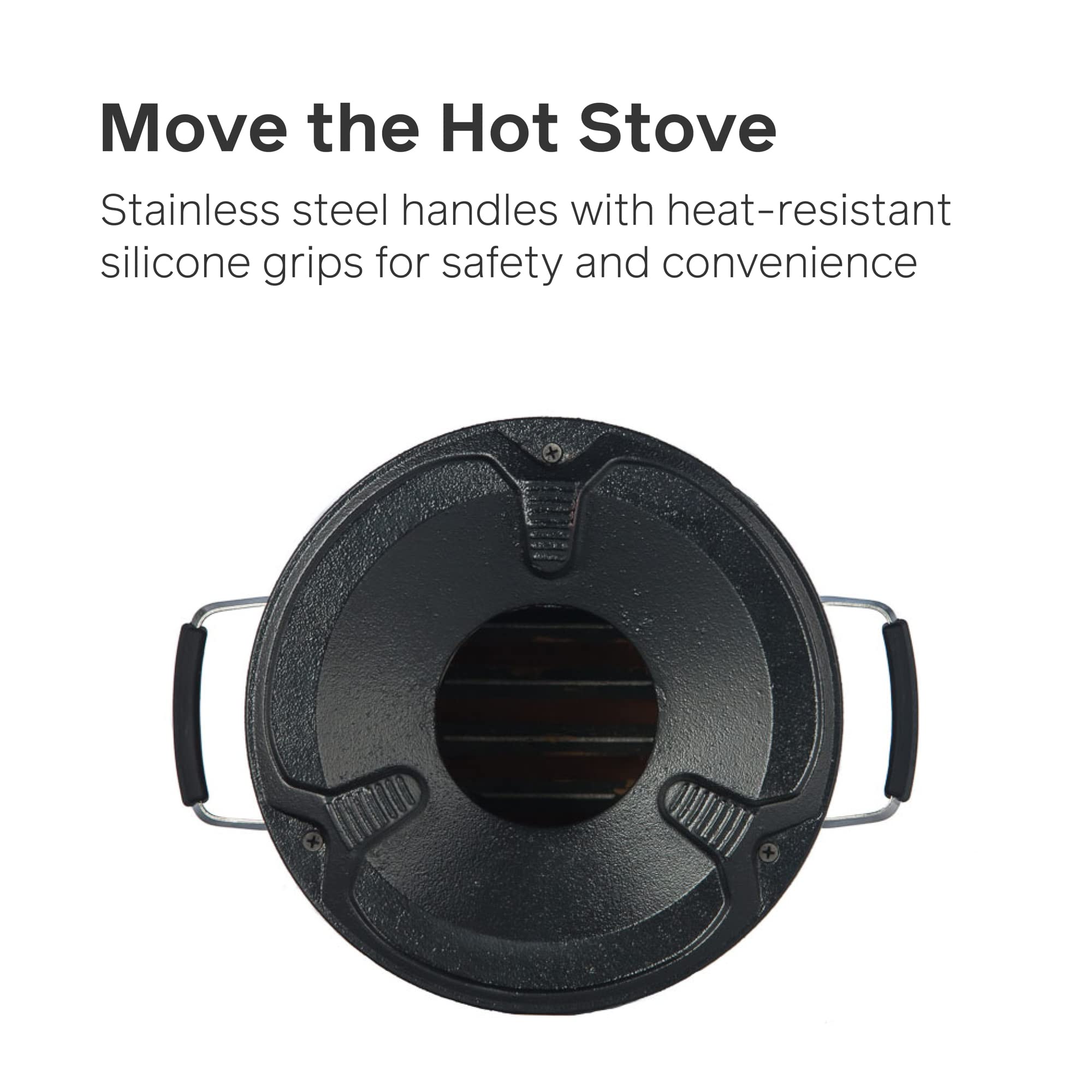 EcoZoom Rocket Stove – Heavy Duty Dual Fuel (Wood & Charcoal) Portable Camping & Emergency Stove, Insulated Body, Refractory Linings, Cast-Iron Cookware Compatible