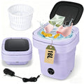 Mini Washing Machine 16L Foldable Small Washer for Underwear, Socks, Baby Clothes - 3 Cleaning Modes with Spin Dryer Basket Ideal for Apartment, RV, Travel, Dorm