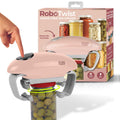 Robotwist Electric Jar Opener for Seniors, Deluxe Model with Improved Torque, 1 Touch Automatic Easy Jar Opener for Weak Hand and Arthritis – Works on All Jar Sizes