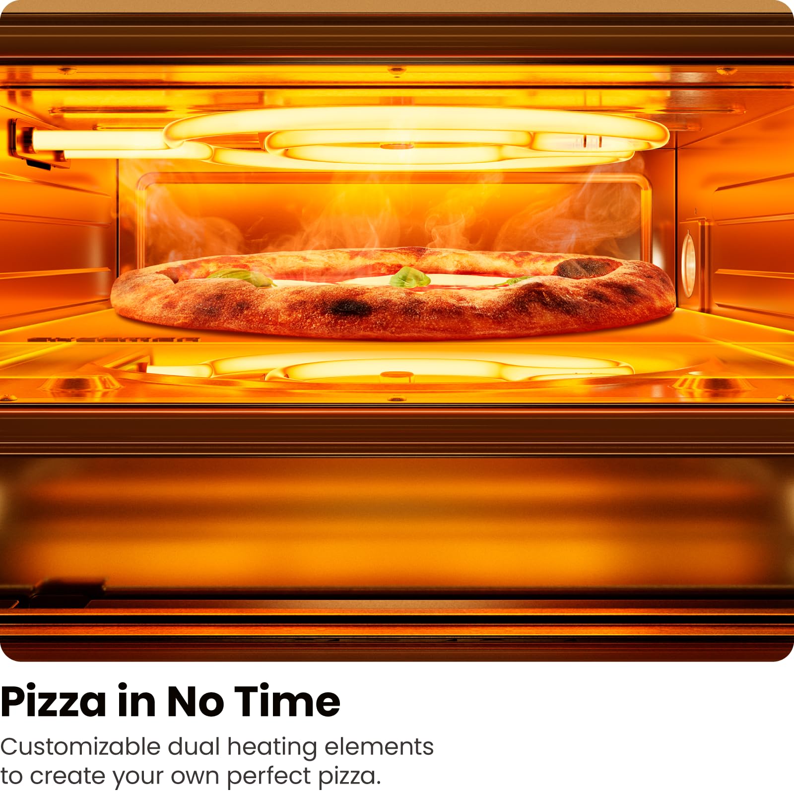 CHEFMAN Indoor Pizza Oven - Makes 12 Inch Pizzas in Minutes, Heats up to 800°F - Countertop Electric Maker with 5 Touchscreen Presets, Pizza Stone and Peel Included - Stainless Black