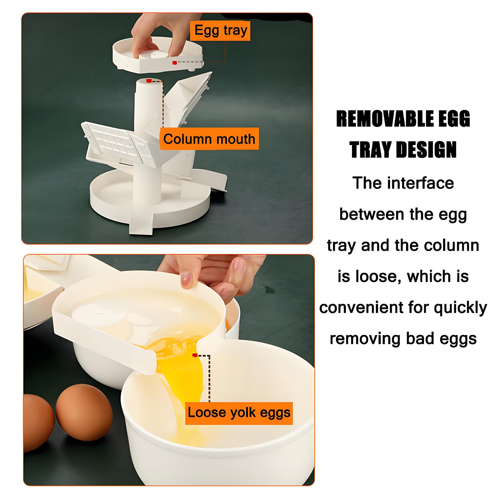 SIMPLEusQ Commercial Egg White Separator,Egg Yolk Separator,Adjustable Egg Filter Splitter Kitchen Tool,Quick Separation,for Baking Cakes,Kitchen Tools for Restaurants