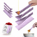 POLYGONS - Original Flat 3-in-1 Folding Measuring Spoons | 2 Spoons fold into 6 Sizes | Magnetic | DuraBend Tech lasts 100k+ folds | LeakProof for Wet & Dry | Gift Packaging | Baking/Cooking (Purple)
