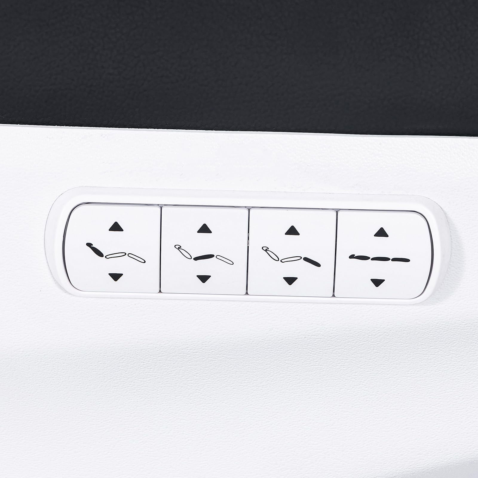 DERMALOGIC Remi II Electric Spa Treatment Table 4 Motors Massage Bed Memory Function Adjustable Height Fluffy Cushion, Spa Resort Salon Tattoo Equipment, White