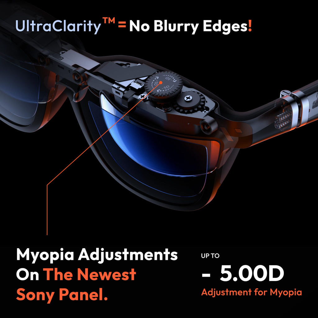 VITURE Pro XR/AR Glasses, 135" 120Hz 1000Nits Display, Harman Audio,Electrochromic Film,Myopia Adjustments,for iPhone 17/16/15/Android/Mac/PC/Steam Deck-Used Like New