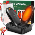 3-in-1 Electric Hand Warmers Rechargeable 2 Pack,14000mAh Portable Dual-Sided Handwarmer with Charging Case, 3 Levels Fast Heating Pocket Warmers,Gifts for Men,Women,Raynauds,Hunting Gear(Black)