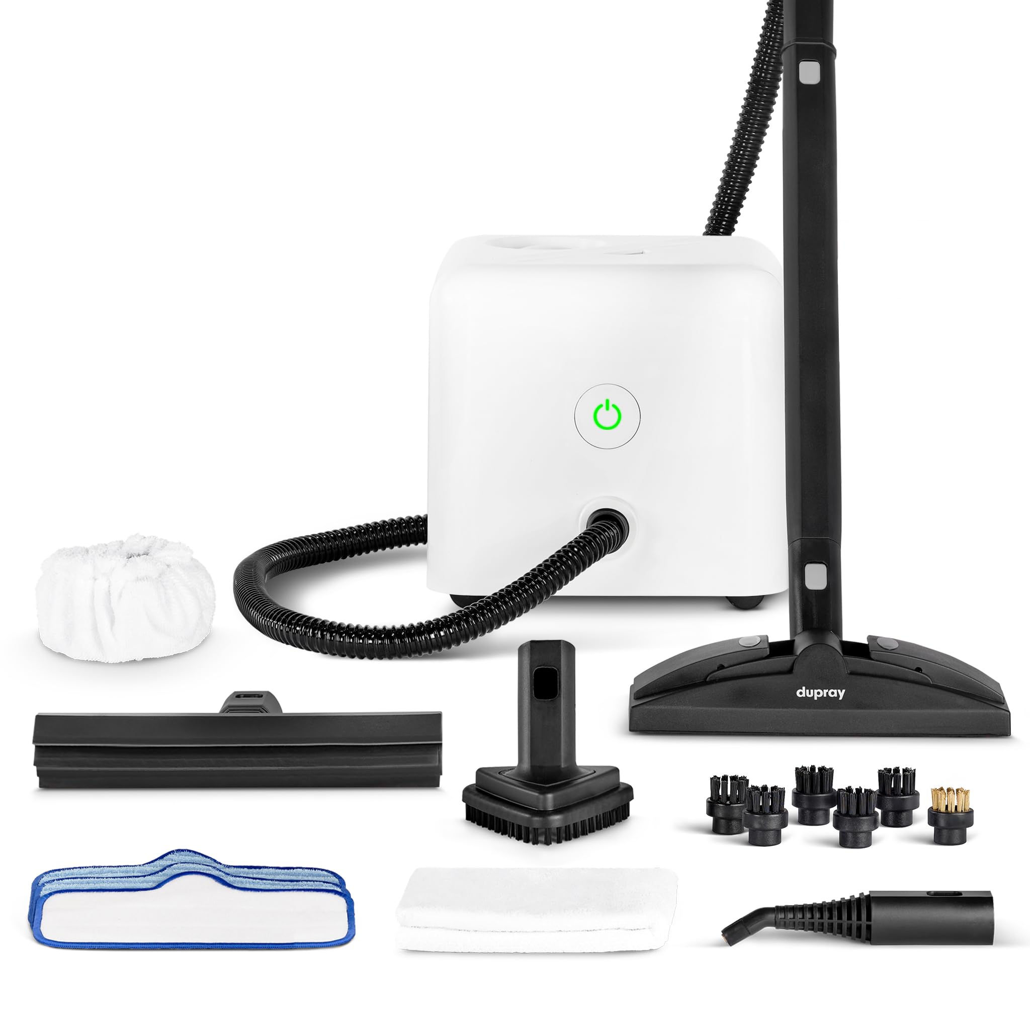 Dupray Neat Steam Cleaner with 17-Piece Kit - Powerful, Chemical-Free Cleaning for Floors, Cars, Tiles, Upholstery, Kitchen, Bathroom Grout, Carpets & More - Kills up to 99.9% of Bacteria & Viruses *