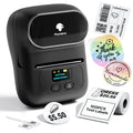 Phomemo M110 Label Makers - Barcode Label Printer Bluetooth Label Maker Portable Thermal Printer for Small Business, Address, Barcode, Logo, Clothing, Mailing, Sticker Printers for Phone & PC, Black
