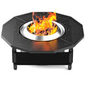 Larrik Surround Tabletop Use for Solo Stove Bonfire Ranger 2.0 and Mesa, Accessories for Solo Stove, Fire Pit Surround Table Adjustable with UV-Resistant Outdoor Fabric, Thick Metal Black