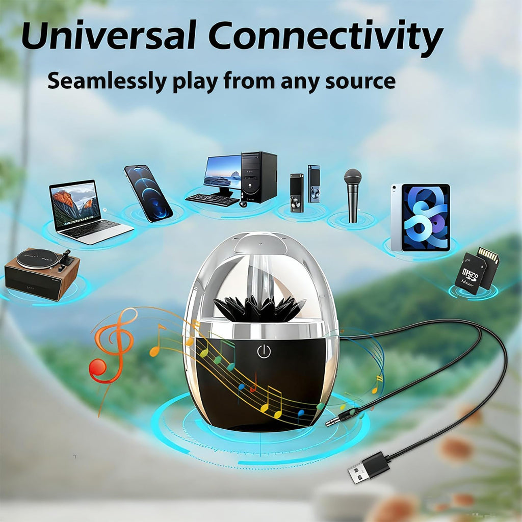 Zhmmmlgj Dancing Ferrofluid Speaker-Dad Gifts for Father Day,Magnetic Fluid Bluetooth Music Visualizer with LED Light,Stereo Sound,Touch Control,Cool Desk Toy for Office,Study,Science Enthusiast