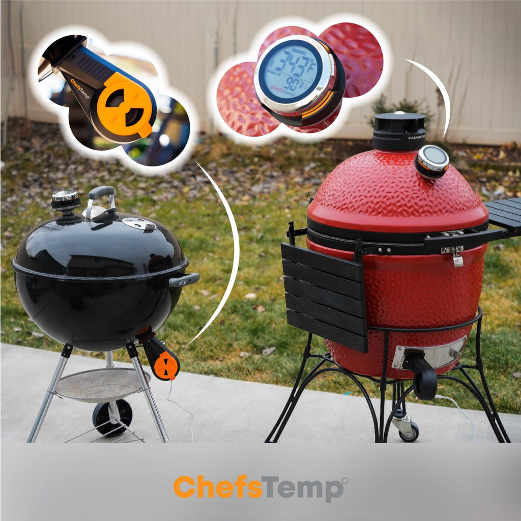 ProTemp S1 Patented Smart Grill Gauge Thermometer Hub Wi-Fi and Bluetooth for Weber Kamado Joe Grills Smoker Offset Replacement Accessories (Universal Version 3.5"length 0.3"Dia not for Big Green Egg)