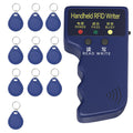 Handheld Copier RFID Reader Rewriter Smart ID Card Duplicator 125KHz Intelligent Access Control Reader, Includes 10 pcs Blank Writable T5577 Keychains