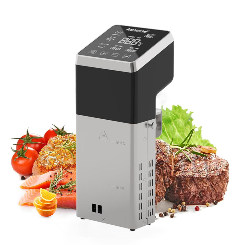 Anchorchef 1400W Sous Vide Cooker, Precision Immersion Circulators with large Touchscreen Accurate Temperature Timer (120V with WiFi)