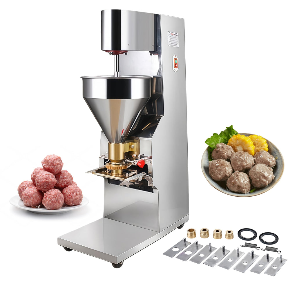 Kolice Commercial Meatball Forming Machine 280-300 Pcs/Min Production, Automatic Meatball Maker Machine with 6 Models 18/22/26/28/30/32mm, Meatball forming tools for fish, beef, pork,mutton