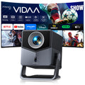 Smart Projector 4K [VIDAA Live TV & 36W Dolby & Voice Control] with WiFi6 and Bluetooth, Short Throw Projector Compatible with Netflix, AI Auto Focus, HDR10, Home Theater Proyector for Outdoor Movies