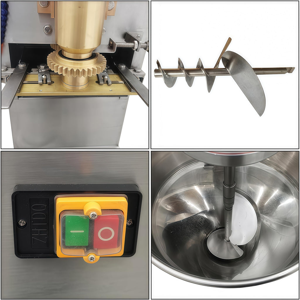 Kolice Commercial Meatball Forming Machine 280-300 Pcs/Min Production, Automatic Meatball Maker Machine with 6 Models 18/22/26/28/30/32mm, Meatball forming tools for fish, beef, pork,mutton