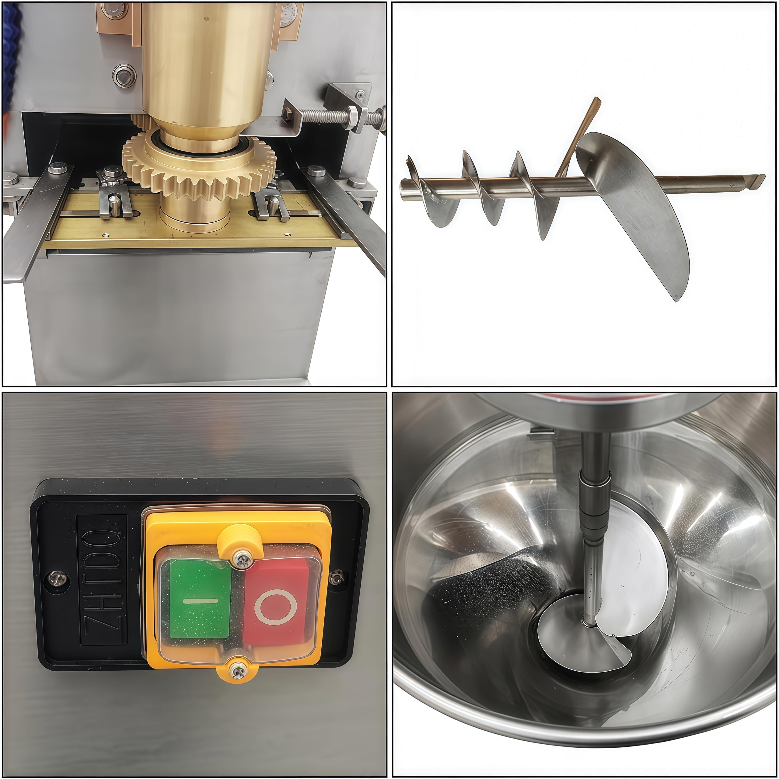 Kolice Commercial Meatball Forming Machine 280-300 Pcs/Min Production, Automatic Meatball Maker Machine with 6 Models 18/22/26/28/30/32mm, Meatball forming tools for fish, beef, pork,mutton