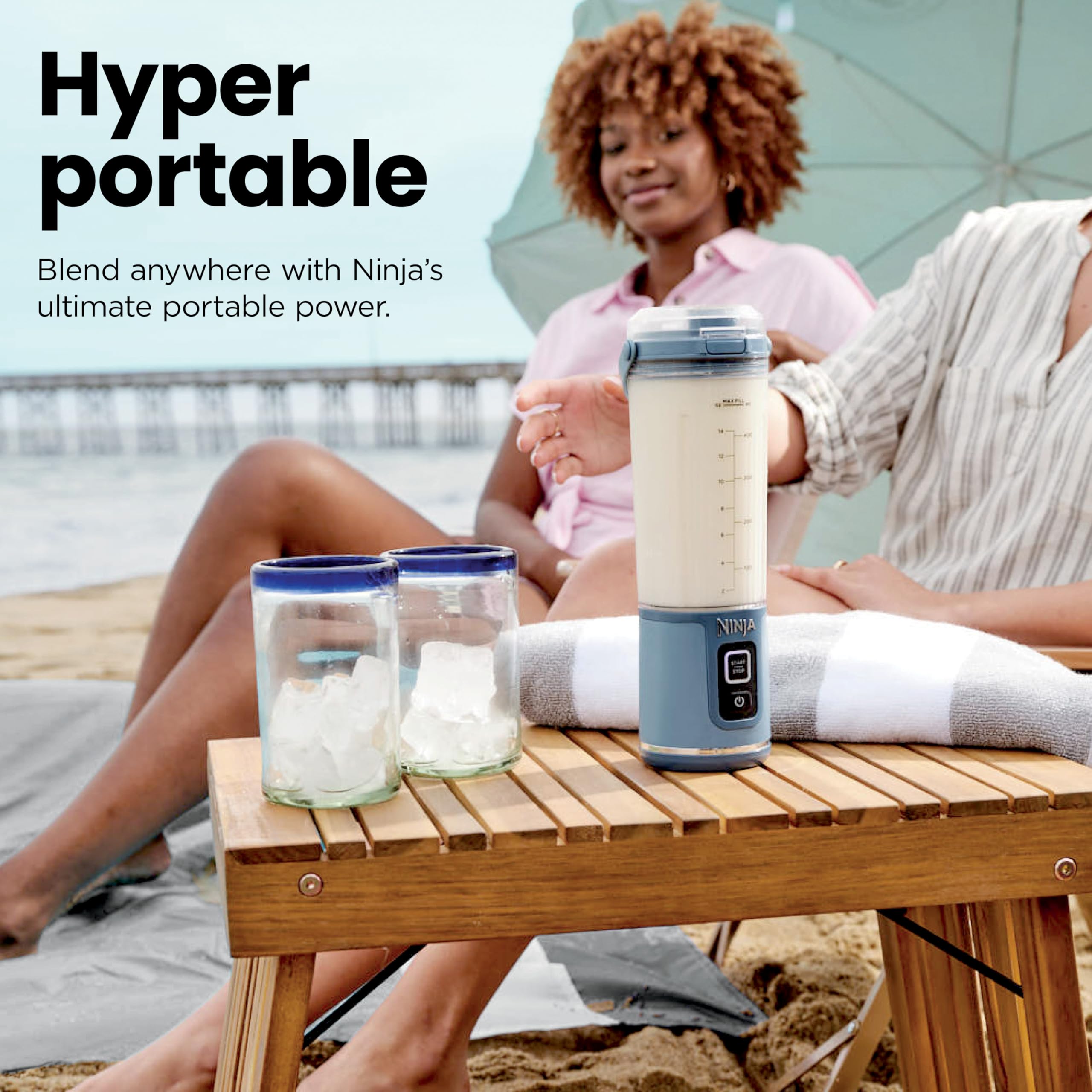 Ninja BC151PR Blast Portable Blender, Cordless, 18oz. Vessel, Personal Blender-for Shakes & Smoothies, BPA Free, Leakproof-Lid & Sip Spout, USB-C Rechargeable, Dishwasher Safe Parts, Passion Fruit