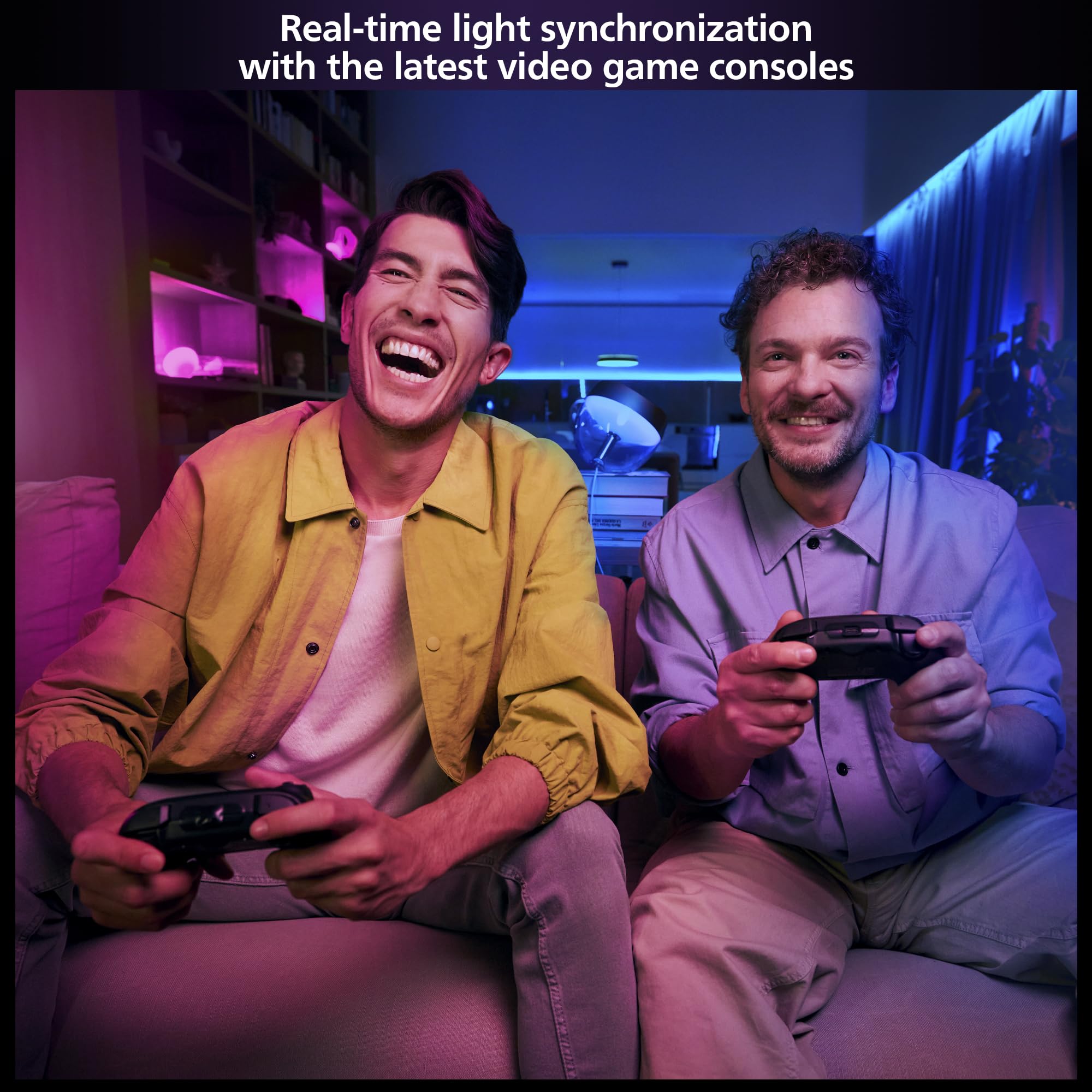 Philips Hue Play HDMI Sync Box 8K, Syncs up to 10 Hue Lights with Video Games, Movies, and Music, Requires Bridge, Supports Dolby Vision HDR10+, Control with App