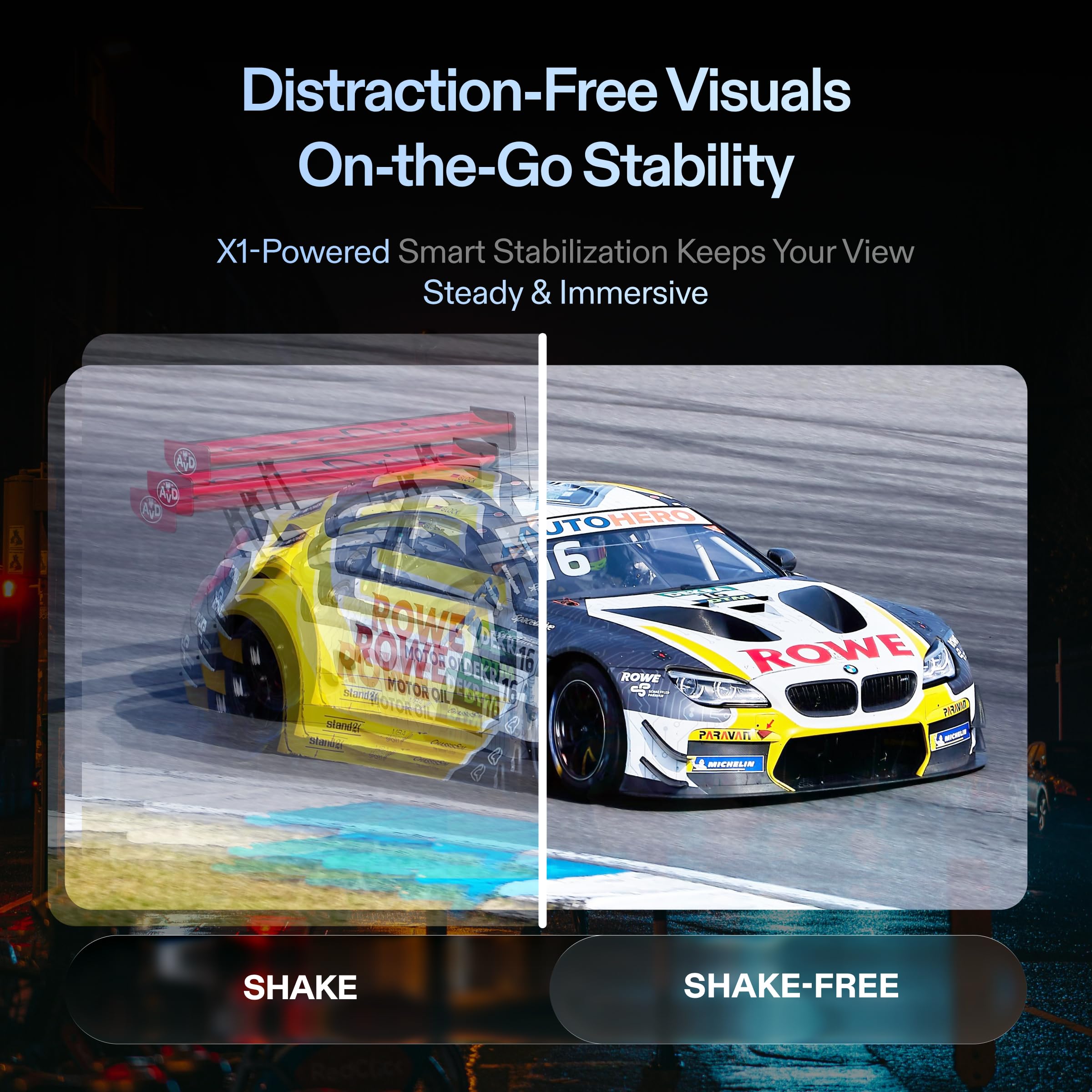 XREAL One Pro AR Glasses with X1 Chip, Native 3 DoF, X-Prism Optics, Real 3D, 57°FOV 171" 120Hz FHD Display, XR Glasses for iPhone 17/16, Steam Deck, ROG, Mac, PC, Android & iOS M (IPD 57-66mm)