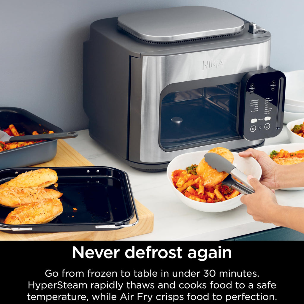 Ninja R-SFP701 14-in-1 Multicooker, Oven & Air Fryer, 15-Min Meals, 3 Accessories, Grey (Renewed)