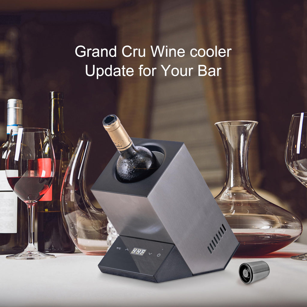 Cobalance Wine Chiller Electric,Single Bottle Cooler for 750ml Wine or Some Champagne,Portable Coolers Keep Cold Up to 24h,Personalized Chillers at Party,Gift for Wine Lover