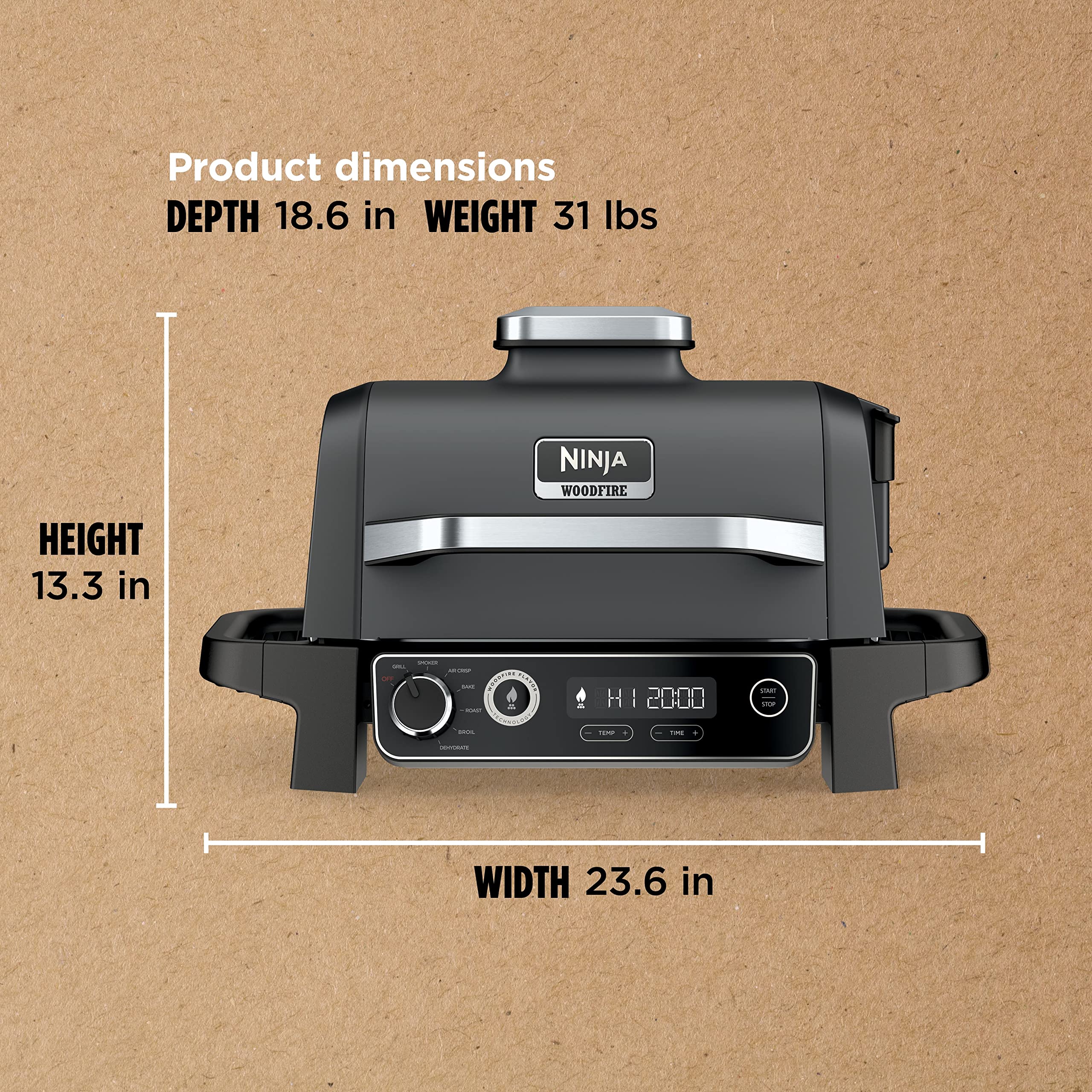 Ninja Woodfire 7-in-1 Outdoor Grill & Smoker
